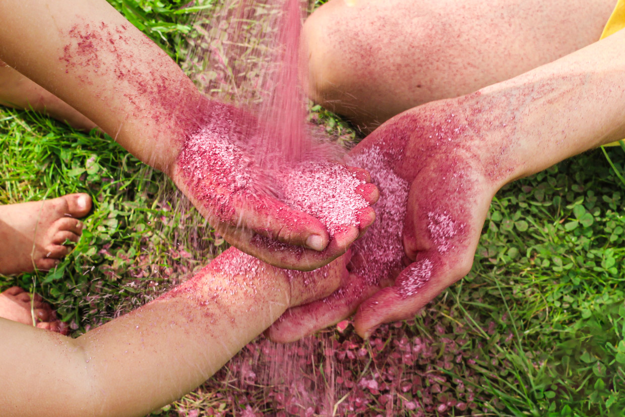 Badesalz „RossiLino“ mit Bio-Hibiskus & Bio-Orange - Plastikfrei - Bio Vegan