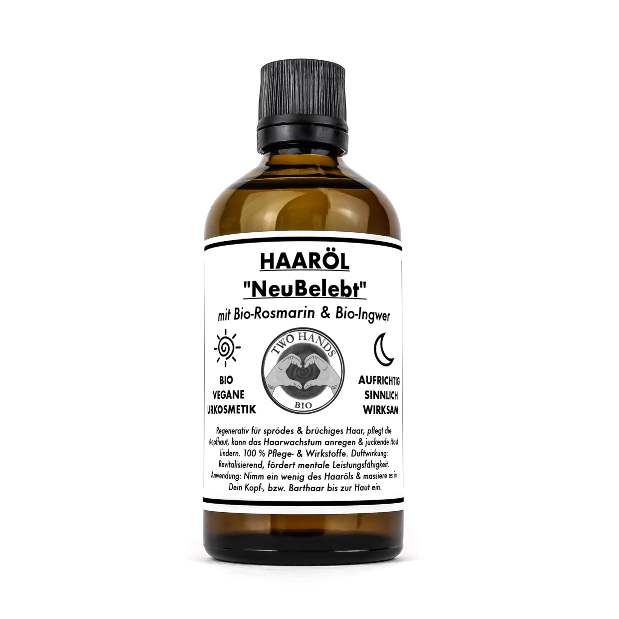 Haaröl "NeuBelebt" mit Bio-Rosmarin & Bio-Ingwer - Bartöl - Bio Vegan