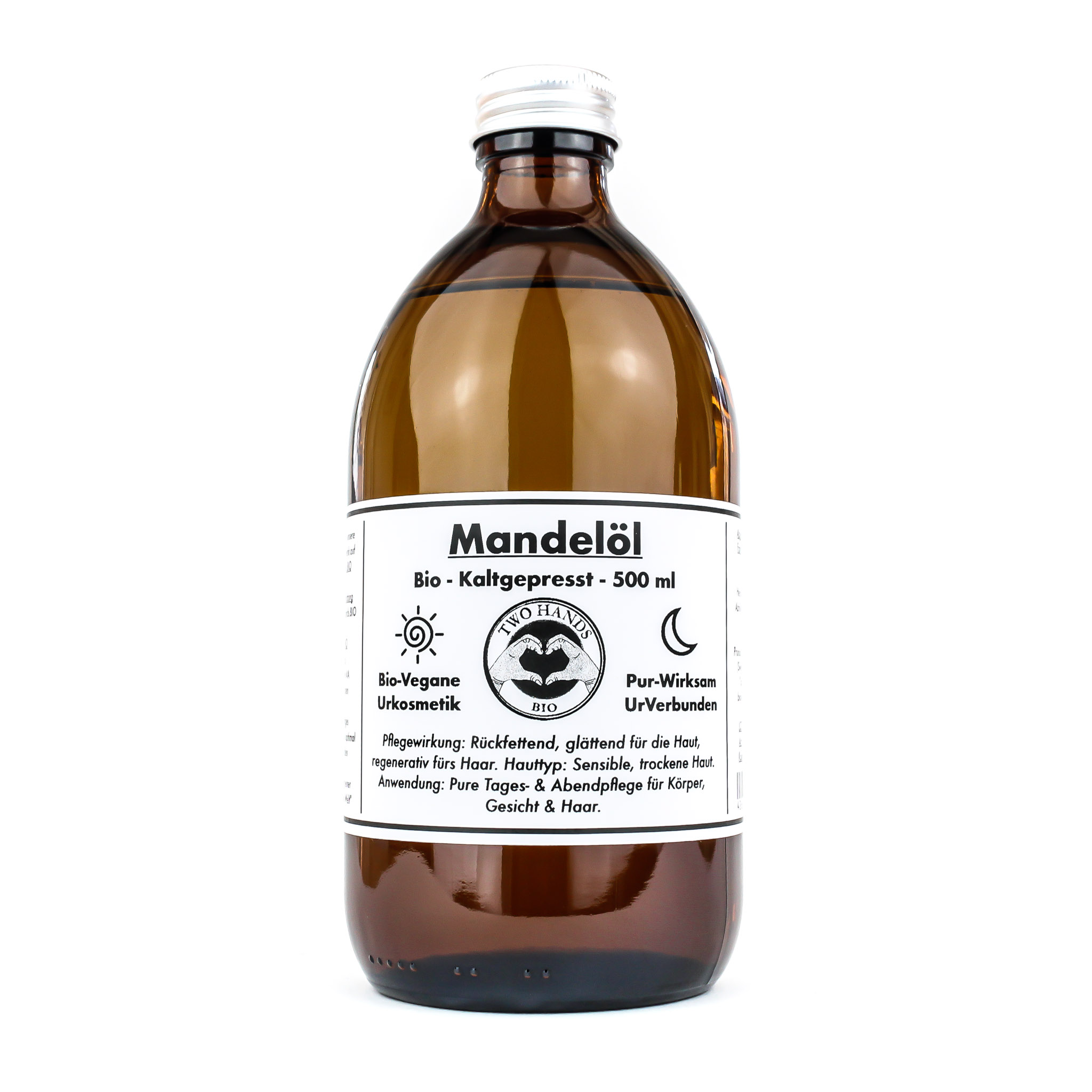 Mandelöl - Bio - Vegan - Kaltgepresst - 500 ml