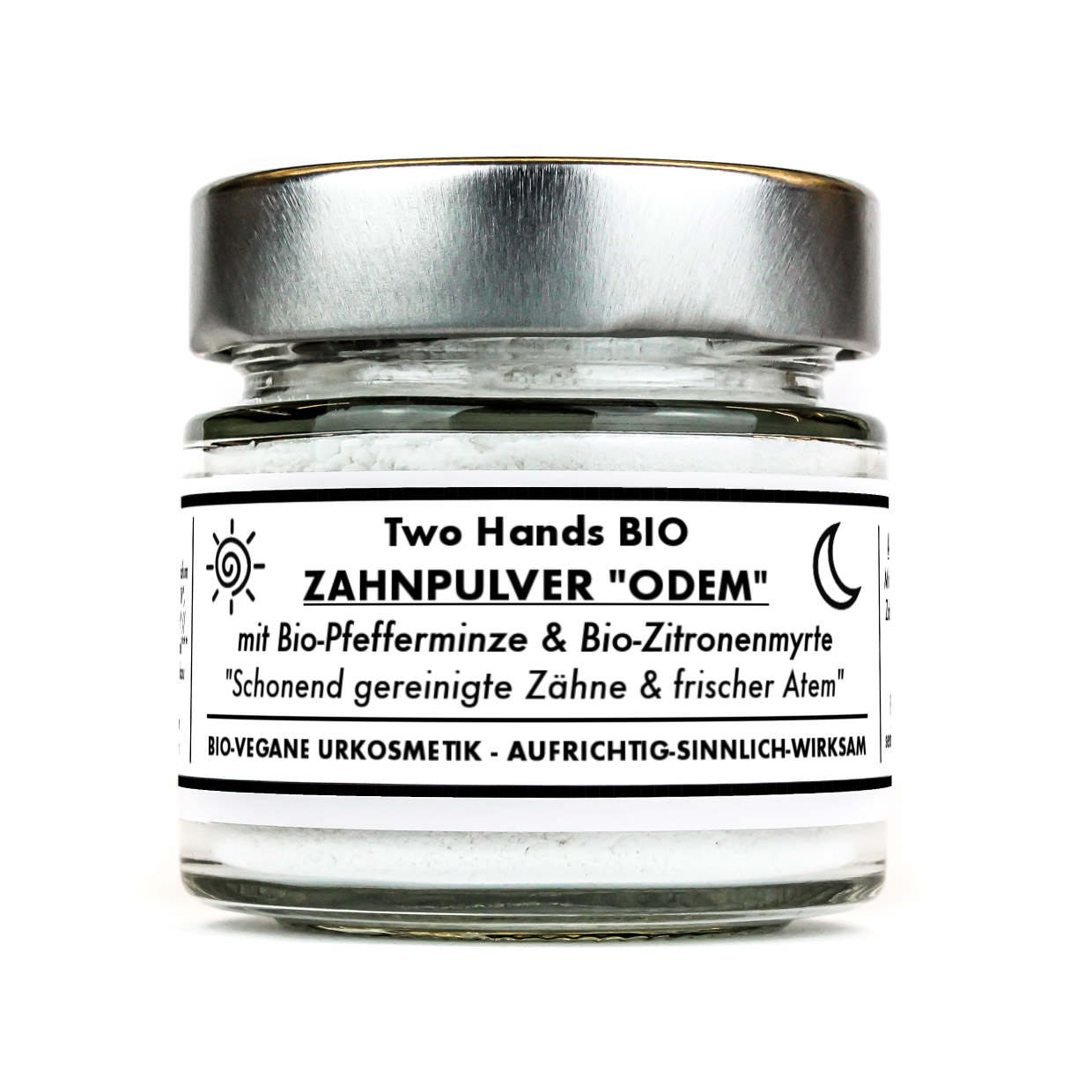 Zahnpulver „Odem“ mit Bio-Pfefferminze & Bio-Zitronenmyrte - Zahnpasta-Ersatz - Bio Vegan
