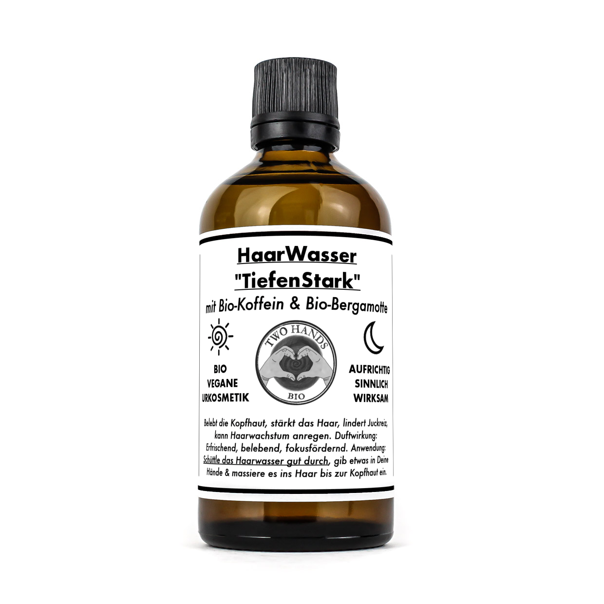 Haarwasser „TiefenStark“ mit Bio-Koffein & Bio-Bergamotte - Bio Vegan