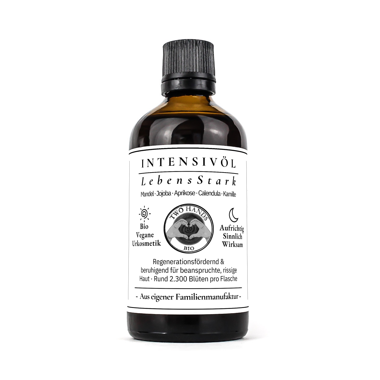 Intensivöl LebensStark, 100 ml in Braunglasflasche mit schwarzem Tropfverschluss