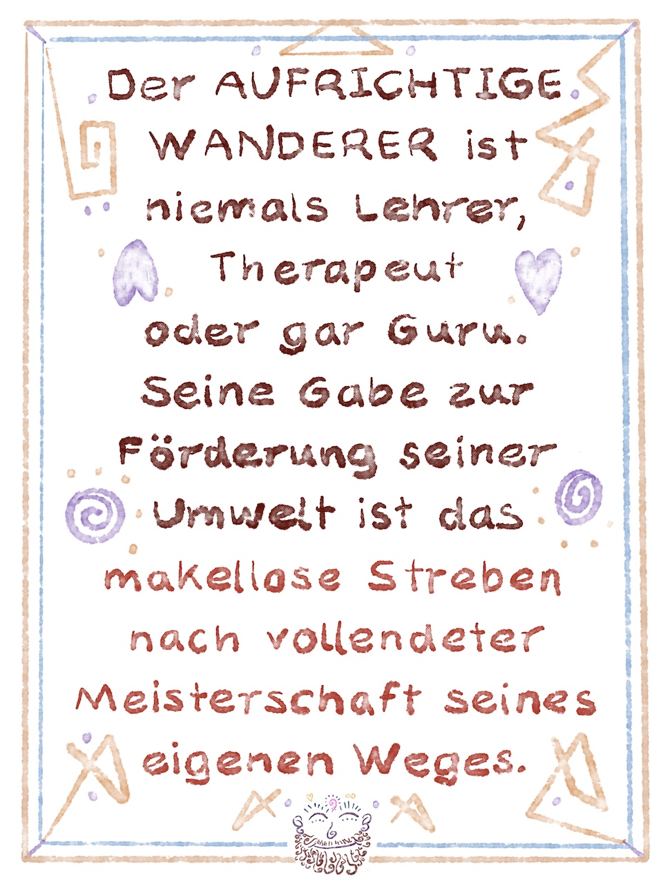 Wegweiser Meisterschaft Aufrichtiger Wanderer