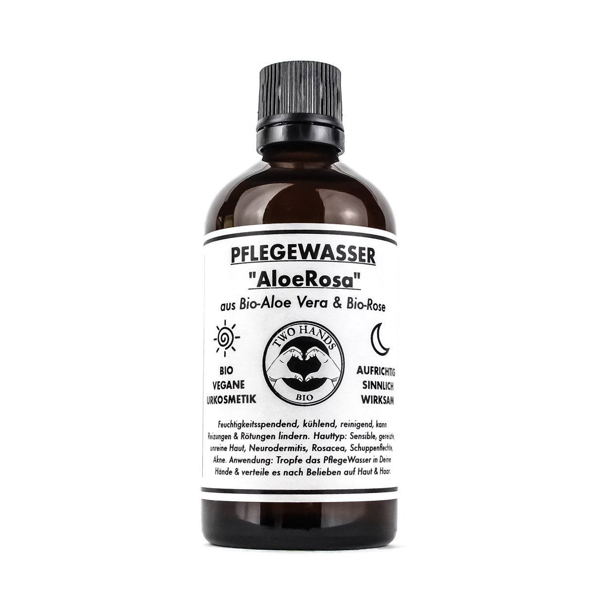 PflegeWasser „AloeRosa“ mit Bio-Aloe Vera & Bio-Rosenwasser - Bio Vegan