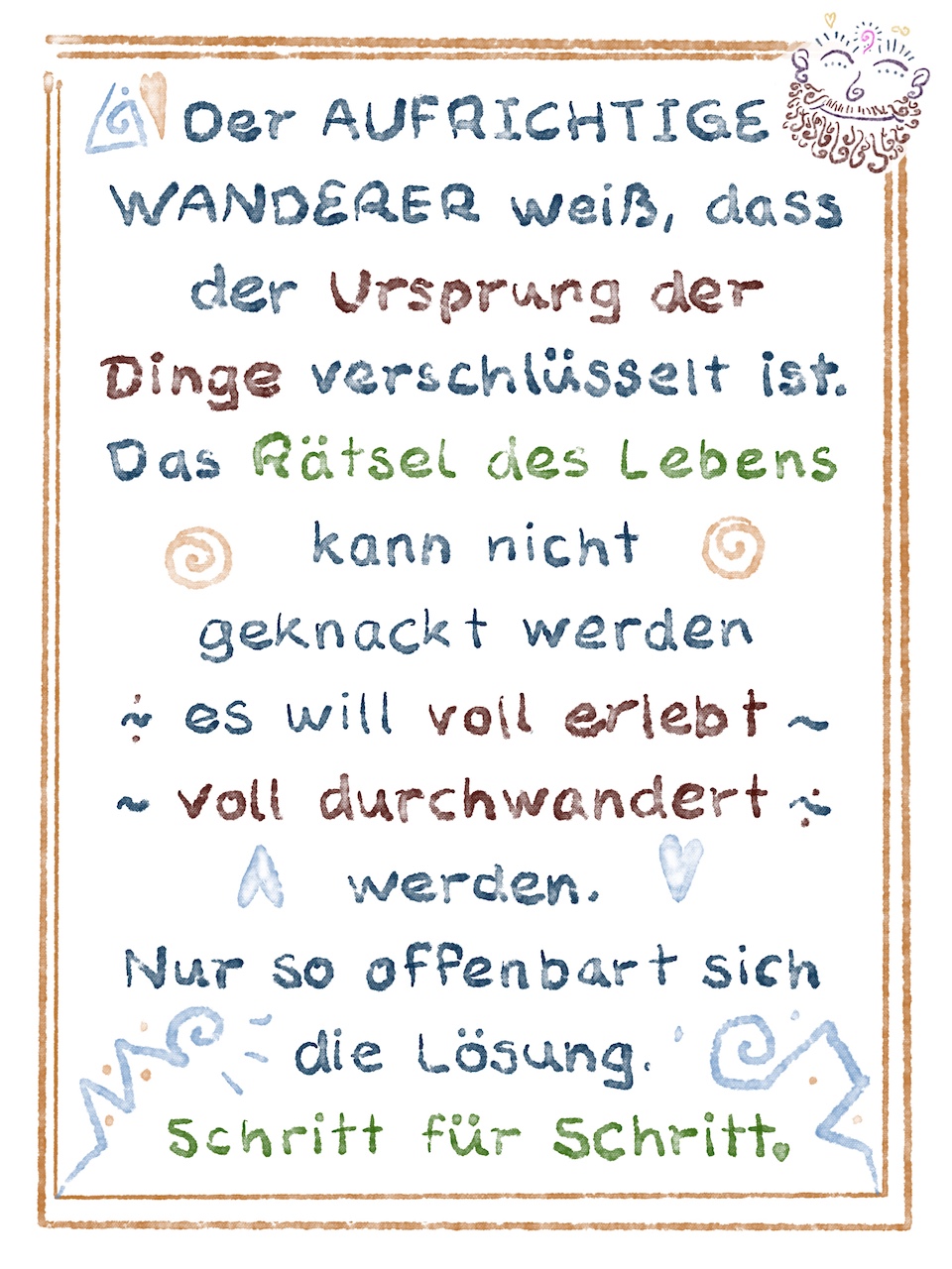 Wegweiser Raetsel Loesung Aufrichtiger Wanderer