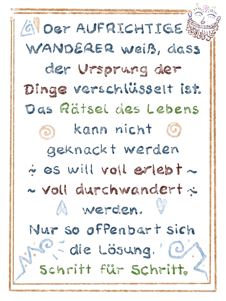 Wegweiser Raetsel Loesung Aufrichtiger Wanderer
