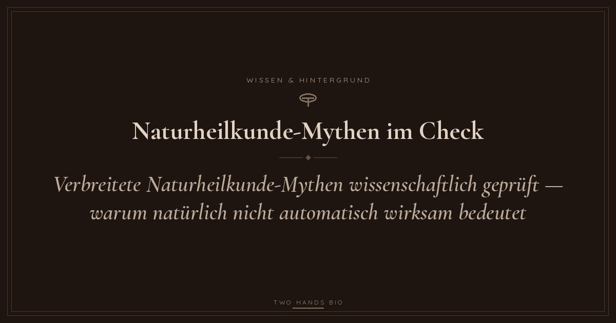 Blog Vorschaubild: Naturheilkunde Mythen