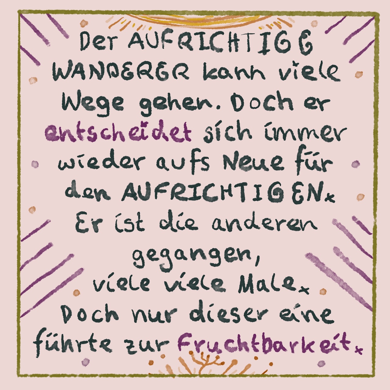 Wegweiser Entscheidung Fruchtbarkeit Aufrichtiger Wanderer