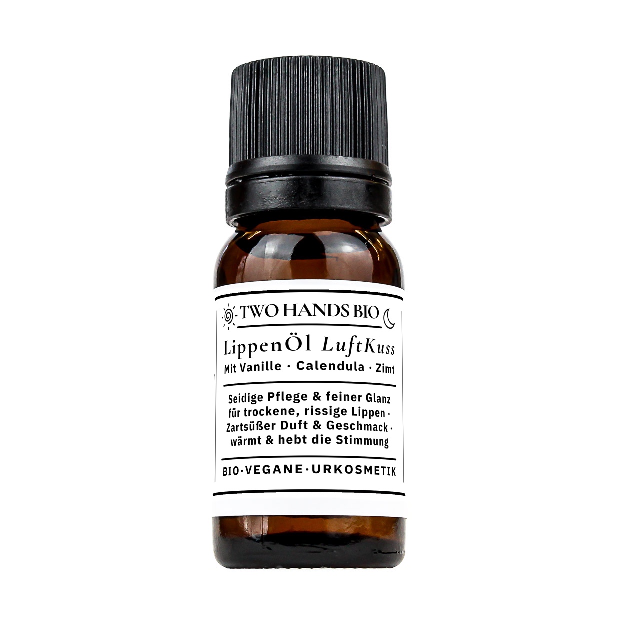Lippenöl LuftKuss, 10 ml in Braunglasflasche mit Tropfverschluss
