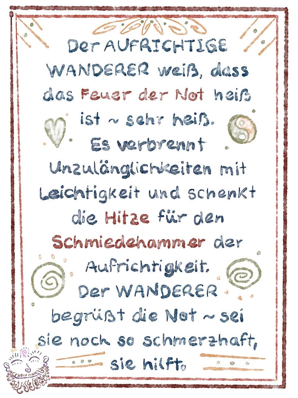 Wegweiser Feuer Not Aufrichtiger Wanderer