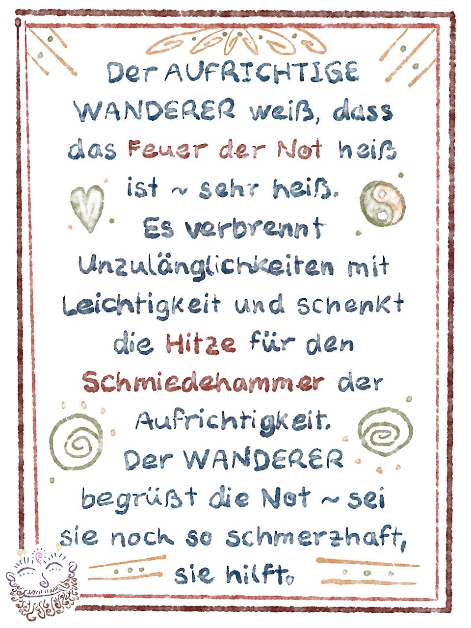 Wegweiser Feuer Not Aufrichtiger Wanderer