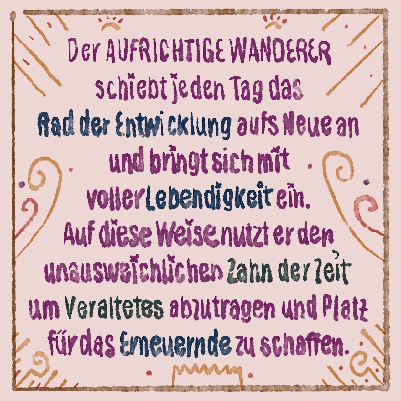 Wegweiser Rad Entwicklung Aufrichtiger Wanderer