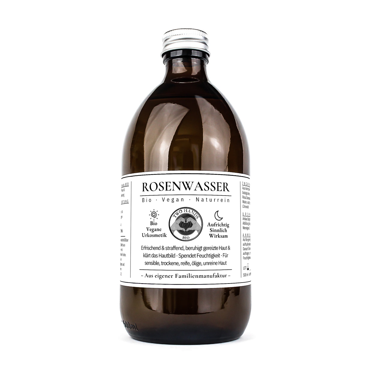 Rosenwasser - Bio - Vegan - Naturrein - aus bulgarischem Rosental - 500 ml