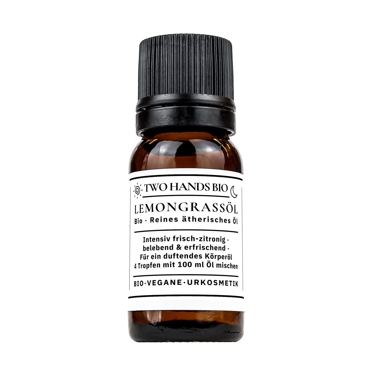 Lemongrassöl, 10 ml in Braunglasflasche mit Tropfverschluss